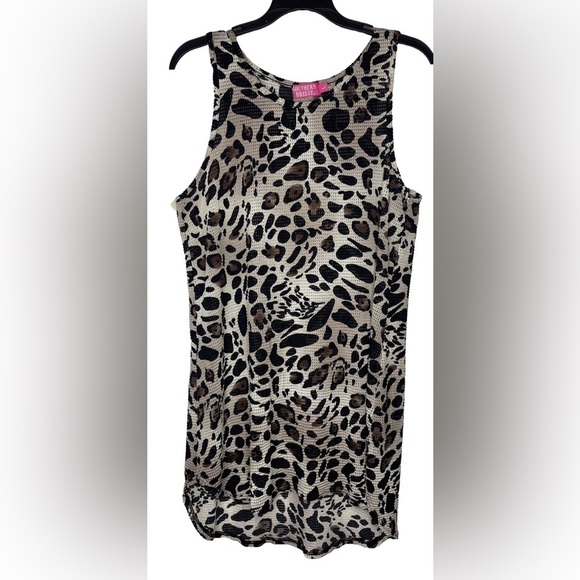 Southern Breeze Animal Print Sleeveless Swimsuit Cover Up Size Large - Picture 2 of 12